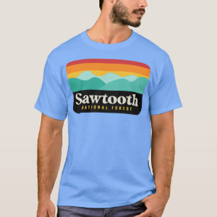 Camiseta Bosque nacional Sawtooth Camping Idaho Senderismo
