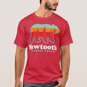 Camiseta Bosque nacional Sawtooth Camping Idaho Senderismo