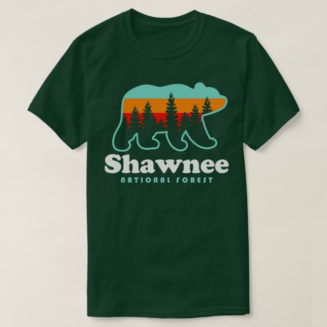 Camiseta Bosque Nacional Shawnee Camping Cataratas Illinoi (Diseño del anverso)