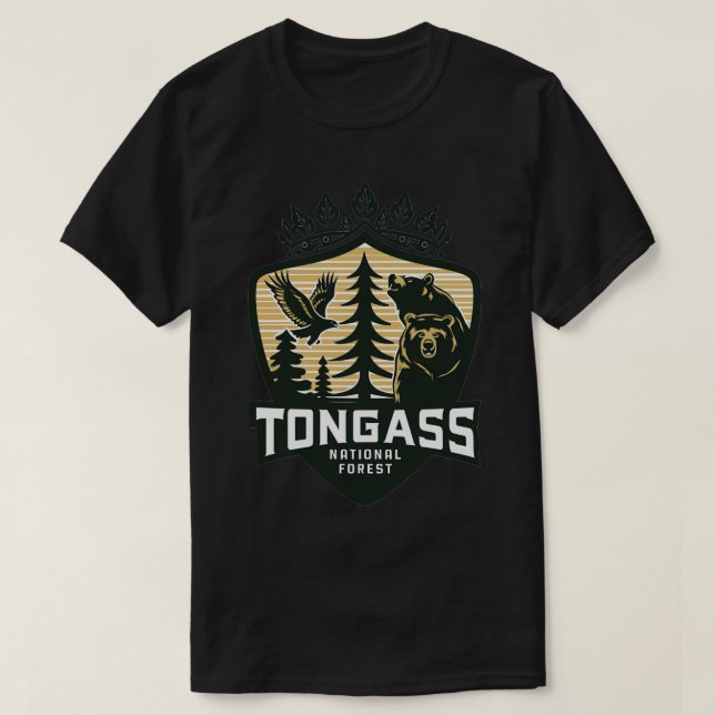 Camiseta Bosque nacional Tongass para la vida silvestre TSh (Diseño del anverso)