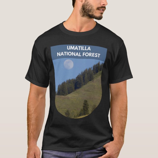 Camiseta Bosque Nacional Umatilla - Oregón, Washington (Anverso)