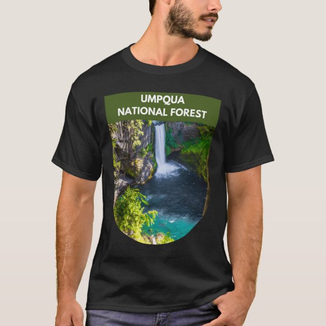 Camiseta Bosque Nacional Umpqua - Oregón (Anverso)