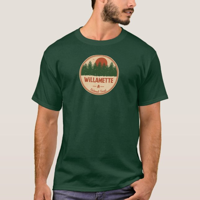 Camiseta Bosque nacional Willamette (Anverso)