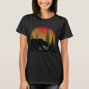 Camiseta Bosque natural del oso del sol