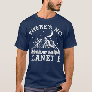 Camiseta Bosque nocturno de montaña no hay planeta B Tierra