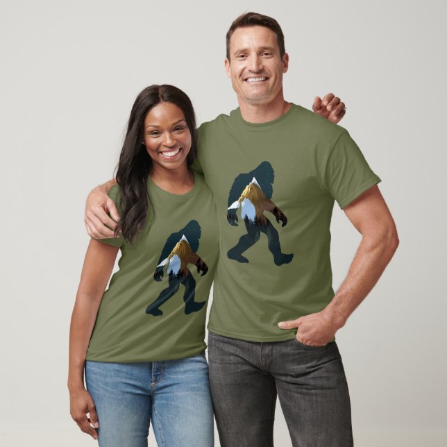 Camiseta Bosque Nocturno Pie Grande (Unisexo)