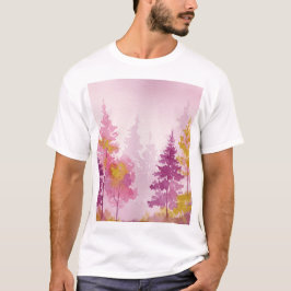 Camiseta Bosque rosa