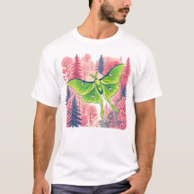 Bosque rosa de la polilla luna
