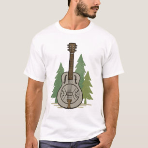 Camiseta Bosque Steel Dobro - Arte de amantes de la música