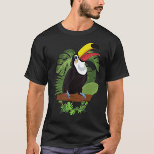 Camiseta Bosque tropical de aves de verano tropical Toucan