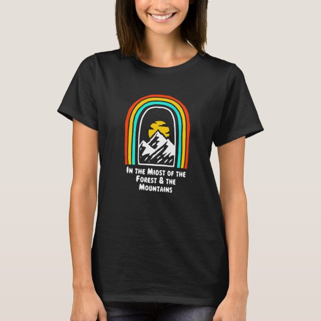 Camiseta Bosque y montañas Camping Senderismo Camper Sender (Anverso)