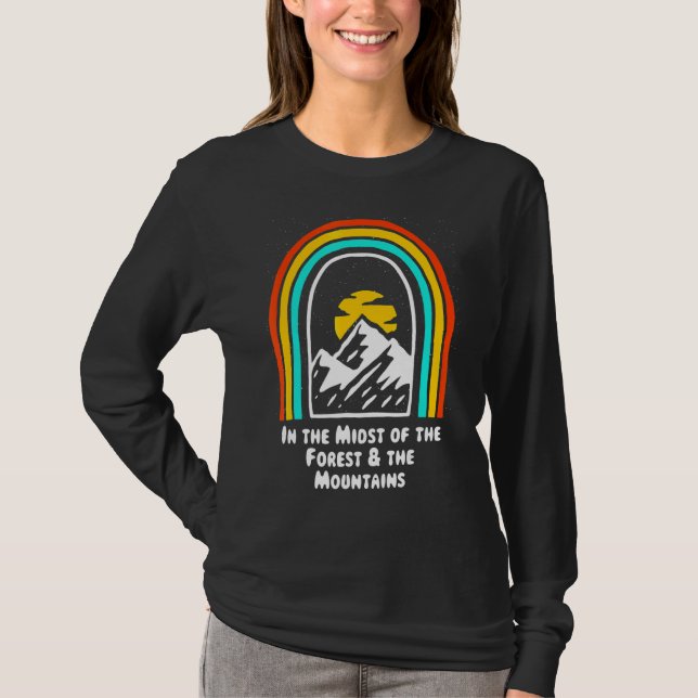 Camiseta Bosque y montañas Camping Senderismo Camper Sender (Anverso)