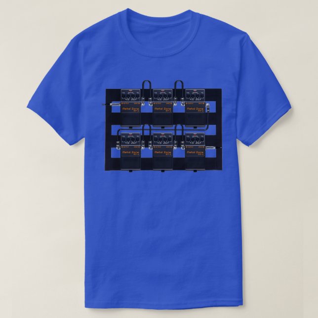 Camiseta Bosque Zona Metalizado El Máximo Pedal De Guitarra (Diseño del anverso)