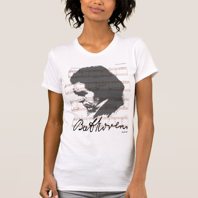 CAMISETA BOSQUEJO DE BEETHOVEN (Anverso)