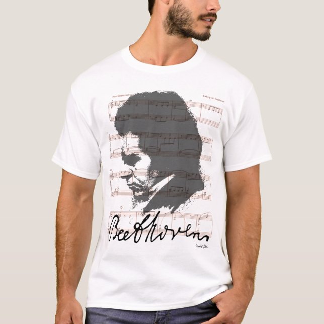 CAMISETA BOSQUEJO DE BEETHOVEN (Anverso)