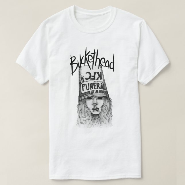 Camiseta Bosquejo de Buckethead (versión del título) (Diseño del anverso)