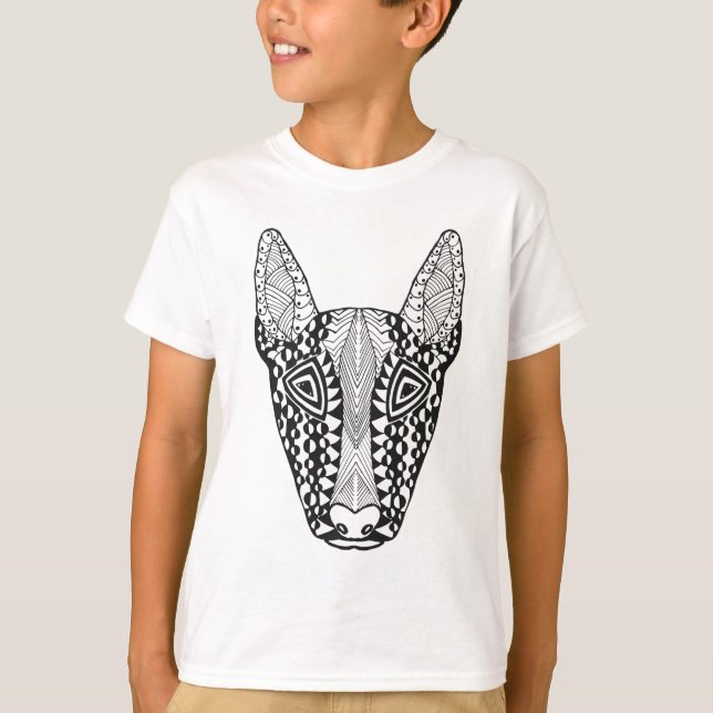 Camiseta Bosquejo de bull terrier (Anverso)