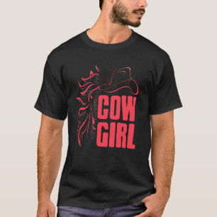 Camiseta Bosquejo de cabeza de caballo occidental vaquera
