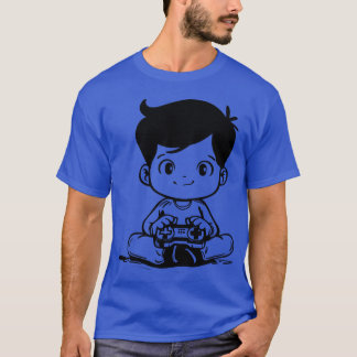 Camiseta Bosquejo de juego amigos retro