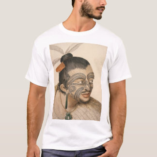 Camiseta Bosquejo de un hombre maorí, C. 1769