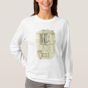 Camiseta Bosquejo del foso de colada para el caballo de
