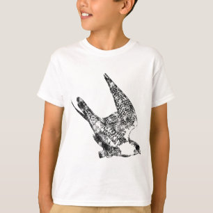 Camiseta Bosquejo del halcón de peregrino