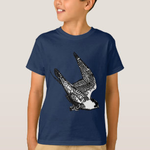 Camiseta Bosquejo del halcón de peregrino