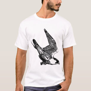 Camiseta Bosquejo del halcón de peregrino