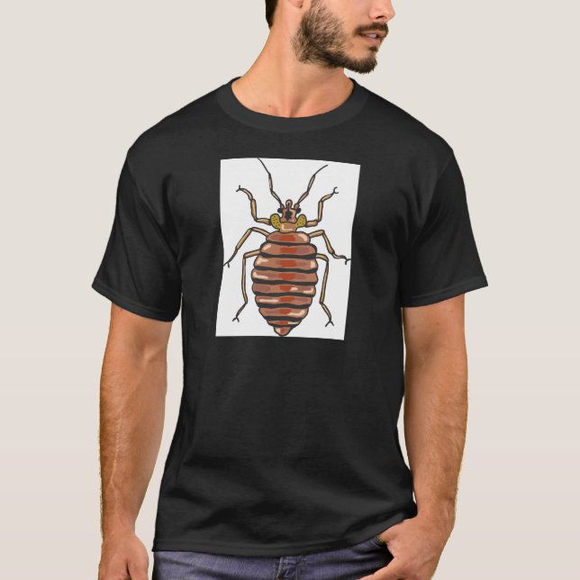 Camiseta Bosquejo del insecto de cama (Anverso)