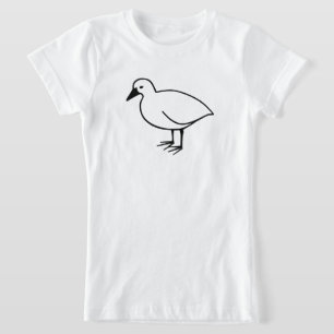 Camiseta Bosquejo Divertido de un Pájaro