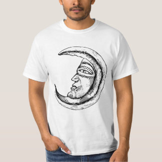 Camiseta Bosquejo Vintage Luna Mística