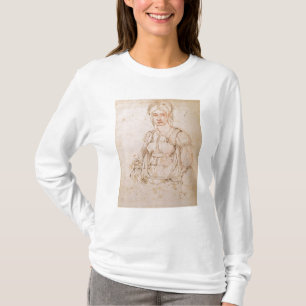 Camiseta Bosquejo W.41 de una mujer asentada