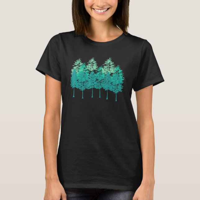 Camiseta Bosques forestales al aire libre Bosque natural (Anverso)