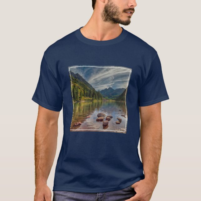 Camiseta Bosques | Maroon Bells Colorado (Anverso)