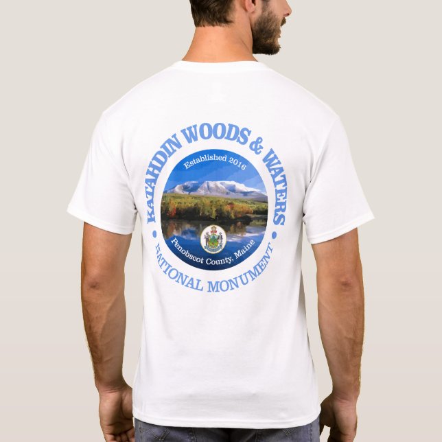 Camiseta Bosques y aguas de Katahdin (NM) (Reverso)
