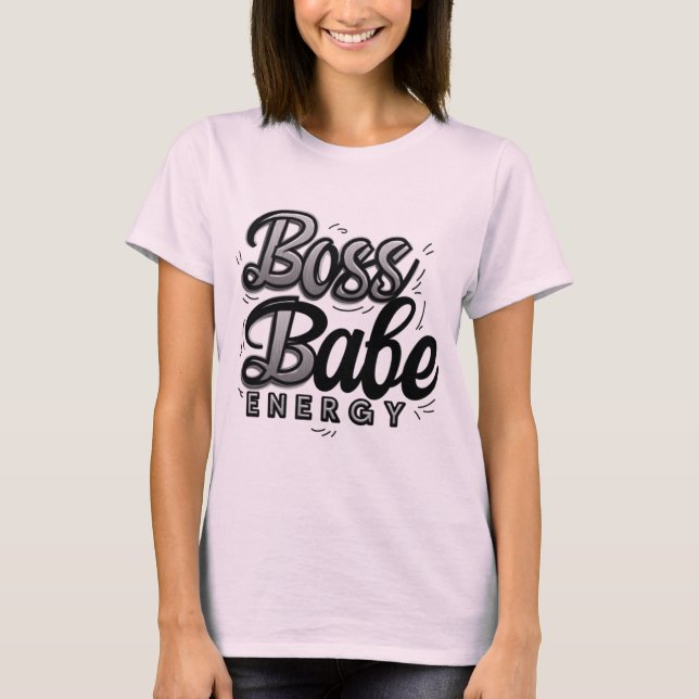 Camiseta Boss Babe Energy Retro Tee (Anverso)