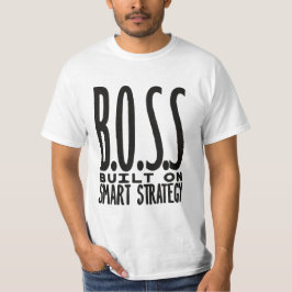 Camiseta Boss Built On Smart Strategy Typography Design