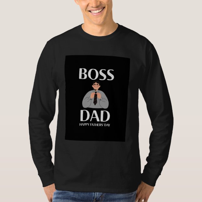 CAMISETA BOSS DAD FELIZ DÍA DEL PADRE (Anverso)