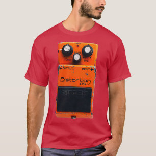 Camiseta Boss DS1 Distorsión Guitarra Pedal Vintage