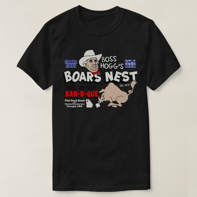 Camiseta Boss Hoggs Boars Nest (Diseño del anverso)
