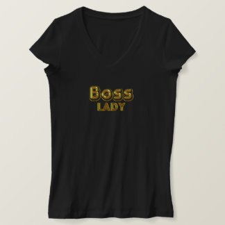 Camiseta Boss Lady Bold Gold