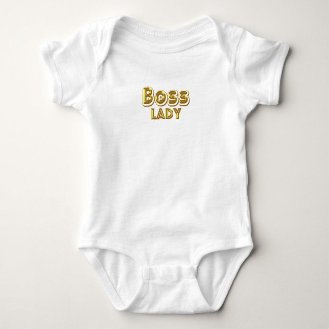 Camiseta Boss Lady Bold Gold (Anverso)