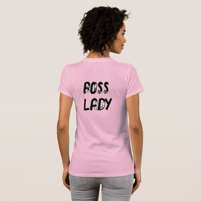 Camiseta BOSS LADY - (front AND back (Reverso completo)