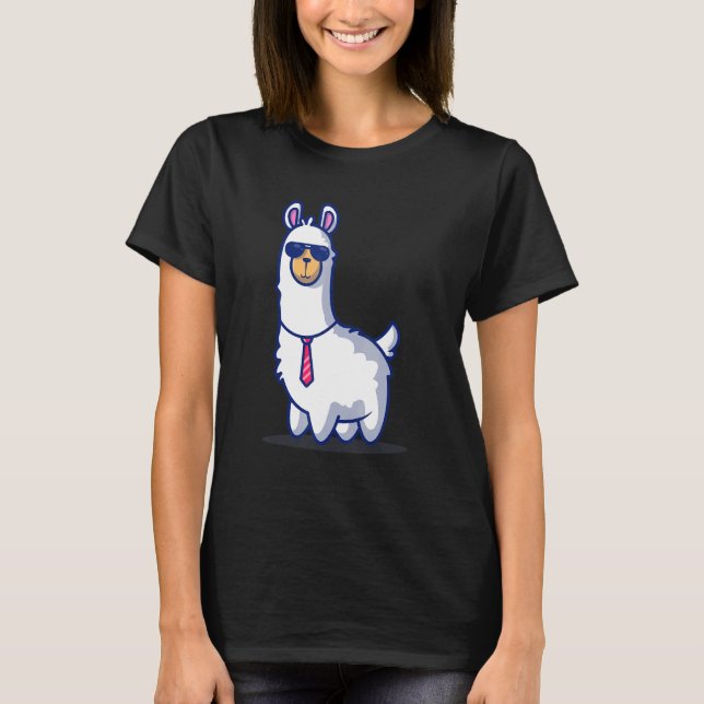 Camiseta Boss Llama Alpaca Boy Chicas Kids (Anverso)