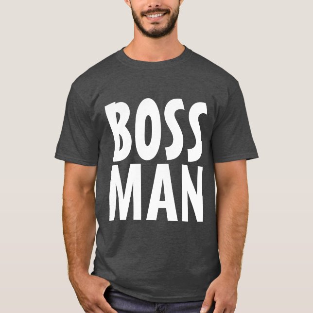 Camiseta BOSS MAN Black TEES T-Shirts (Anverso)