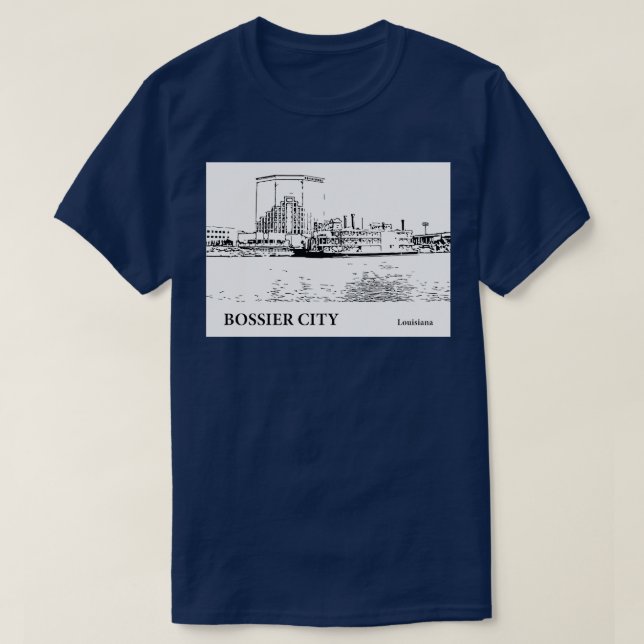 Camiseta Bossier City Louisiana TShirt - 2 (Diseño del anverso)