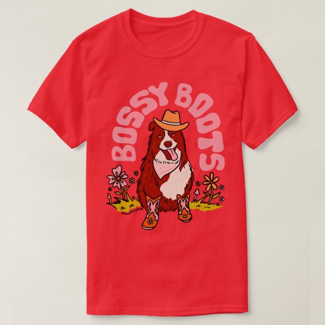Camiseta Bossy Boots (Diseño del anverso)