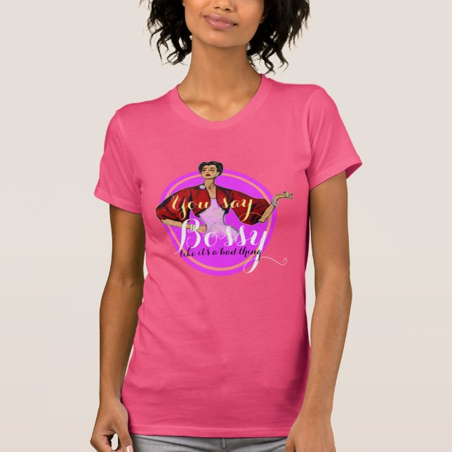 Camiseta Bossy Gal Retro 2.0 (Anverso)