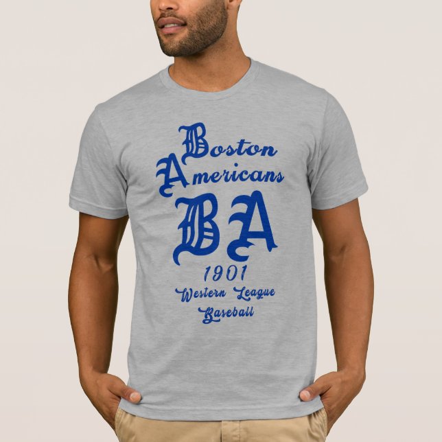 Camiseta Boston American Baseball ⚾ Western League 1901 (Anverso)