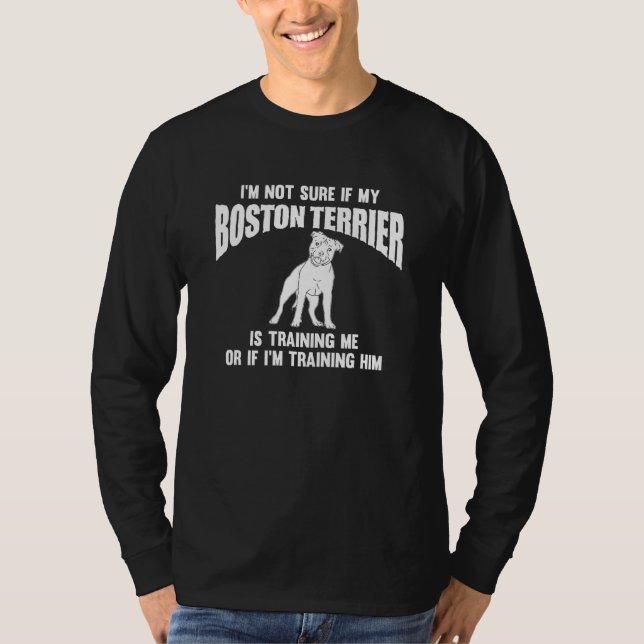 Camiseta Boston Bull Terrier Dog Retro Dogs Owner Dad Mom (Anverso)
